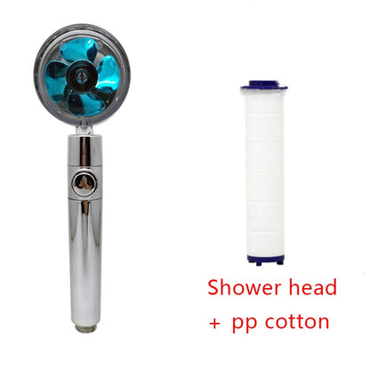 Shower head with stop button