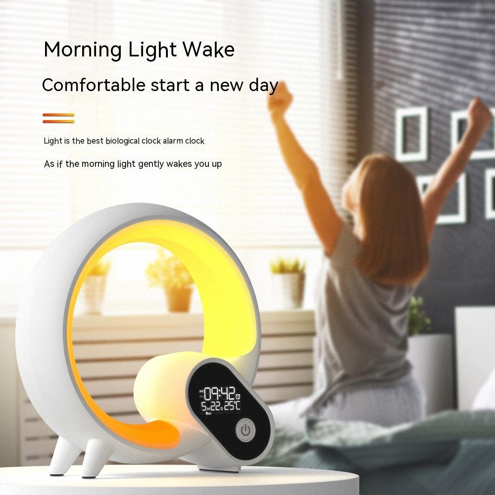 Q Light Analogique Sunrise Réveil Bluetooth Audio Intelligent