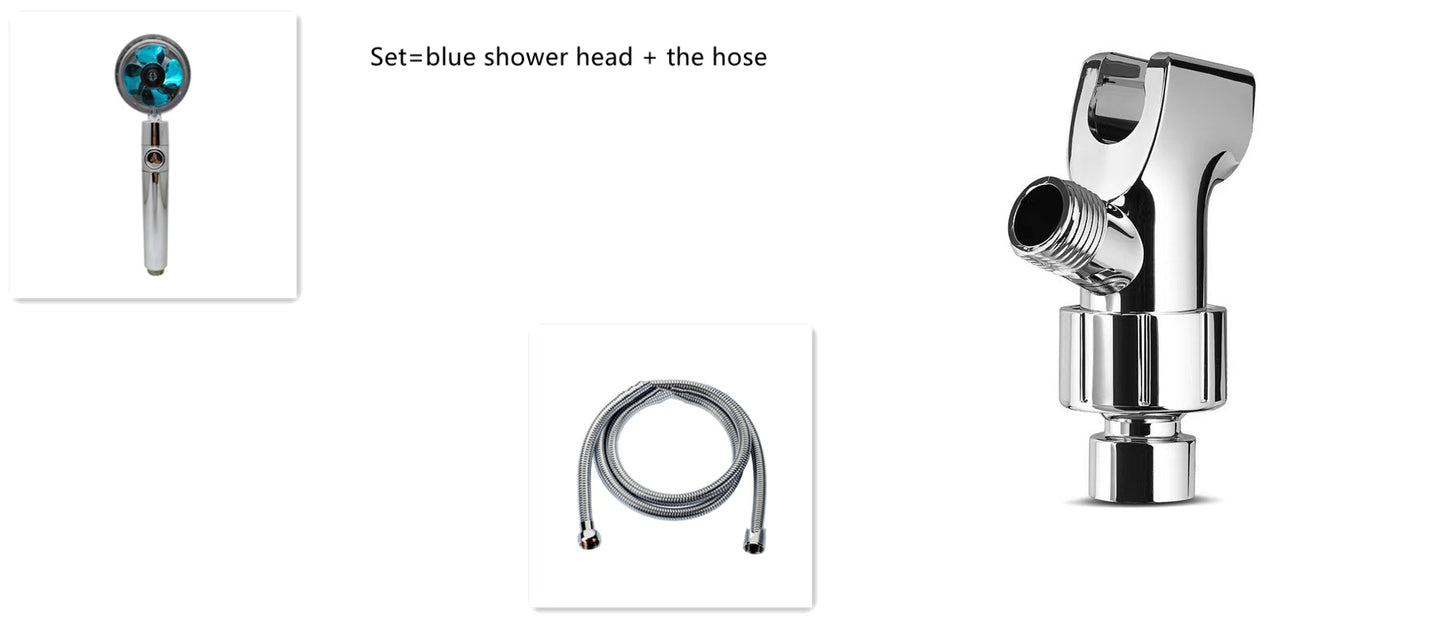 Shower head with stop button