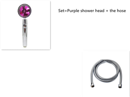 Shower head with stop button