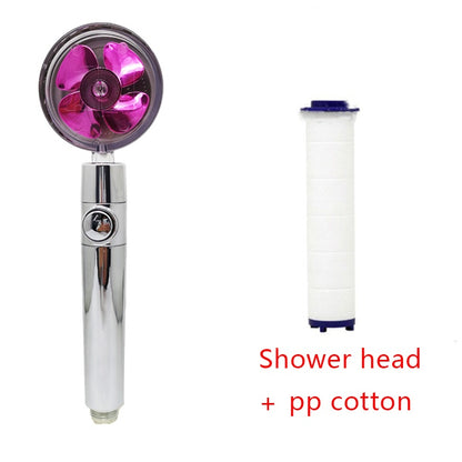 Shower head with stop button