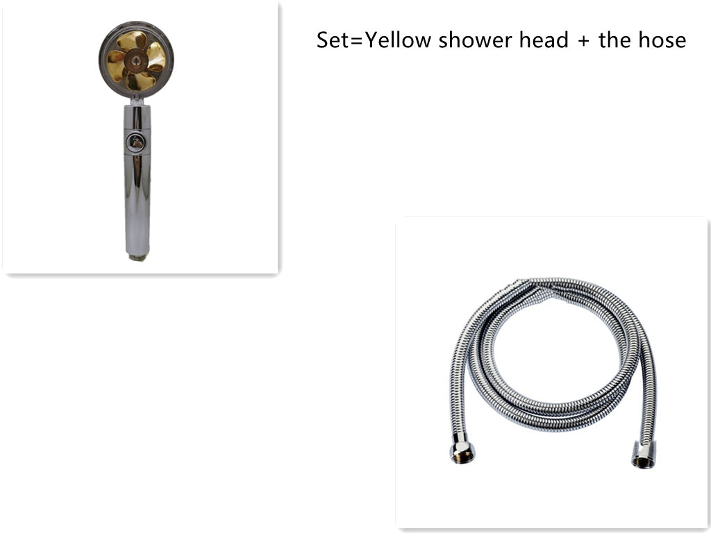 Shower head with stop button